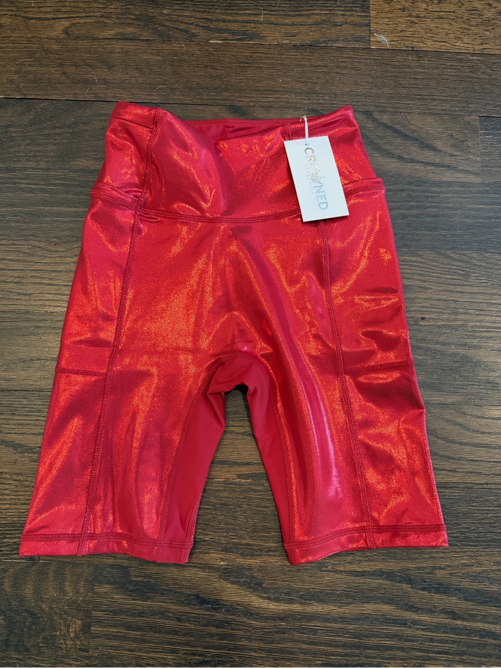 Nwt Crowned Athletics Ruby Jewel Biker Shorts - Size Small